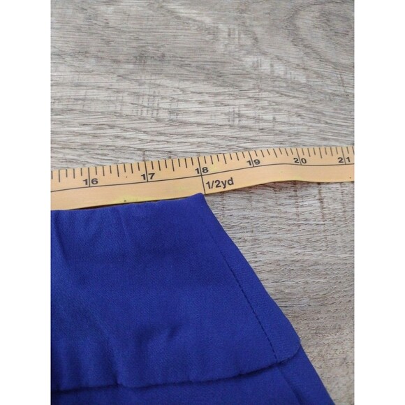 Crown & Ivy Royal‎ Blue New Double Scalloped Hem Blue stretch pull-on Skort 14W - Picture 10 of 11